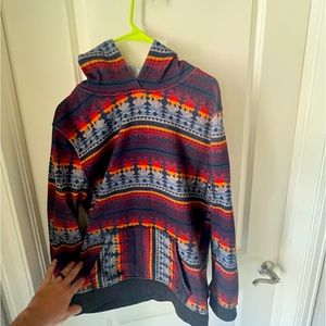 Men’s Hoody Aztec Print Large